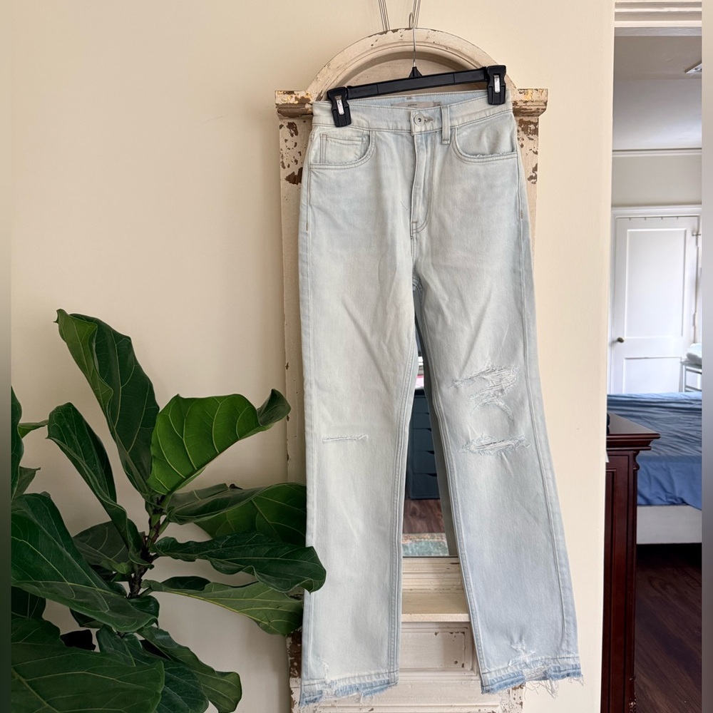 NWT Hudson Jeans Women's Light Blue Straight Leg Jeans Size 24 - Picture 3 of 11